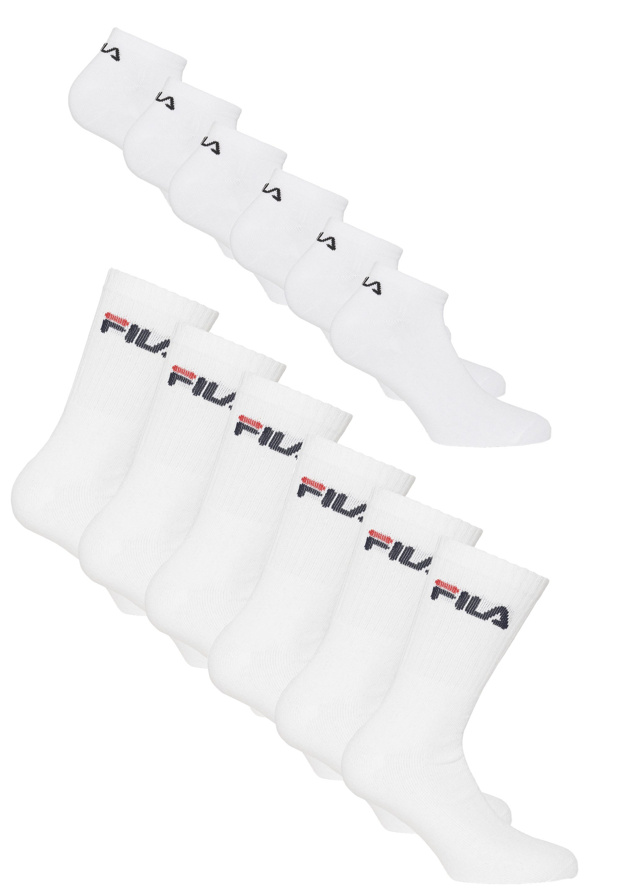 Fila Socken (12-Paar) 12er-Pack mit atmungsaktiver Qualität
