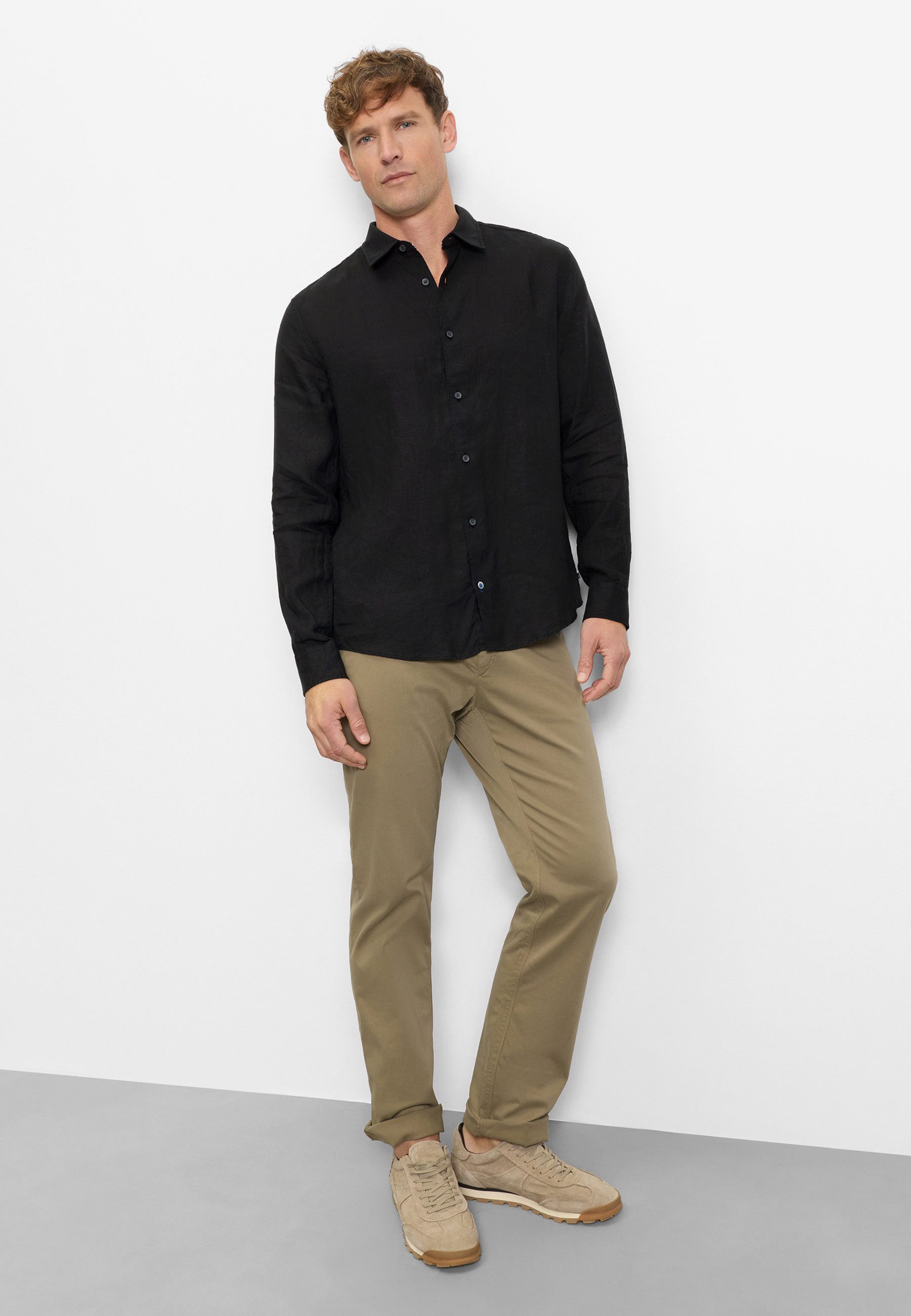 OLYMP Langarmhemd OLYMP Casual, Regular Fit, Kent