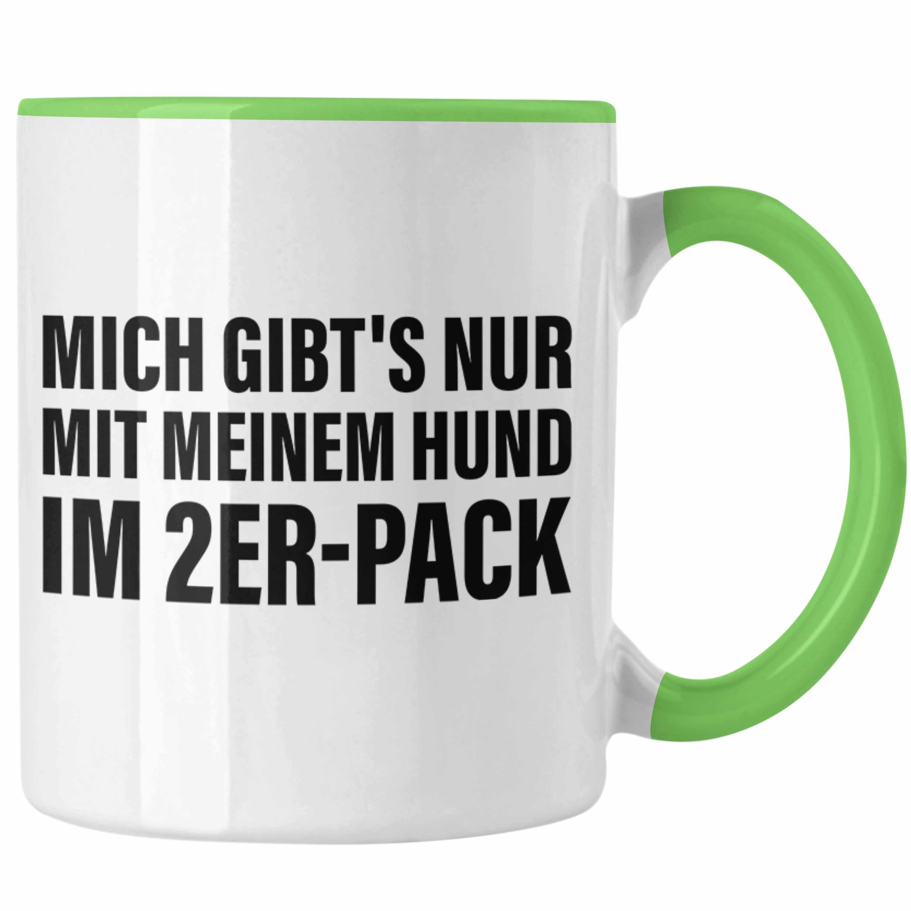 Hundeliebhaber für mit Tasse Kaffeetasse Sprüchen Grün - für Frauen Trendation Lustige Trendation Tasse Lustig Kollegin