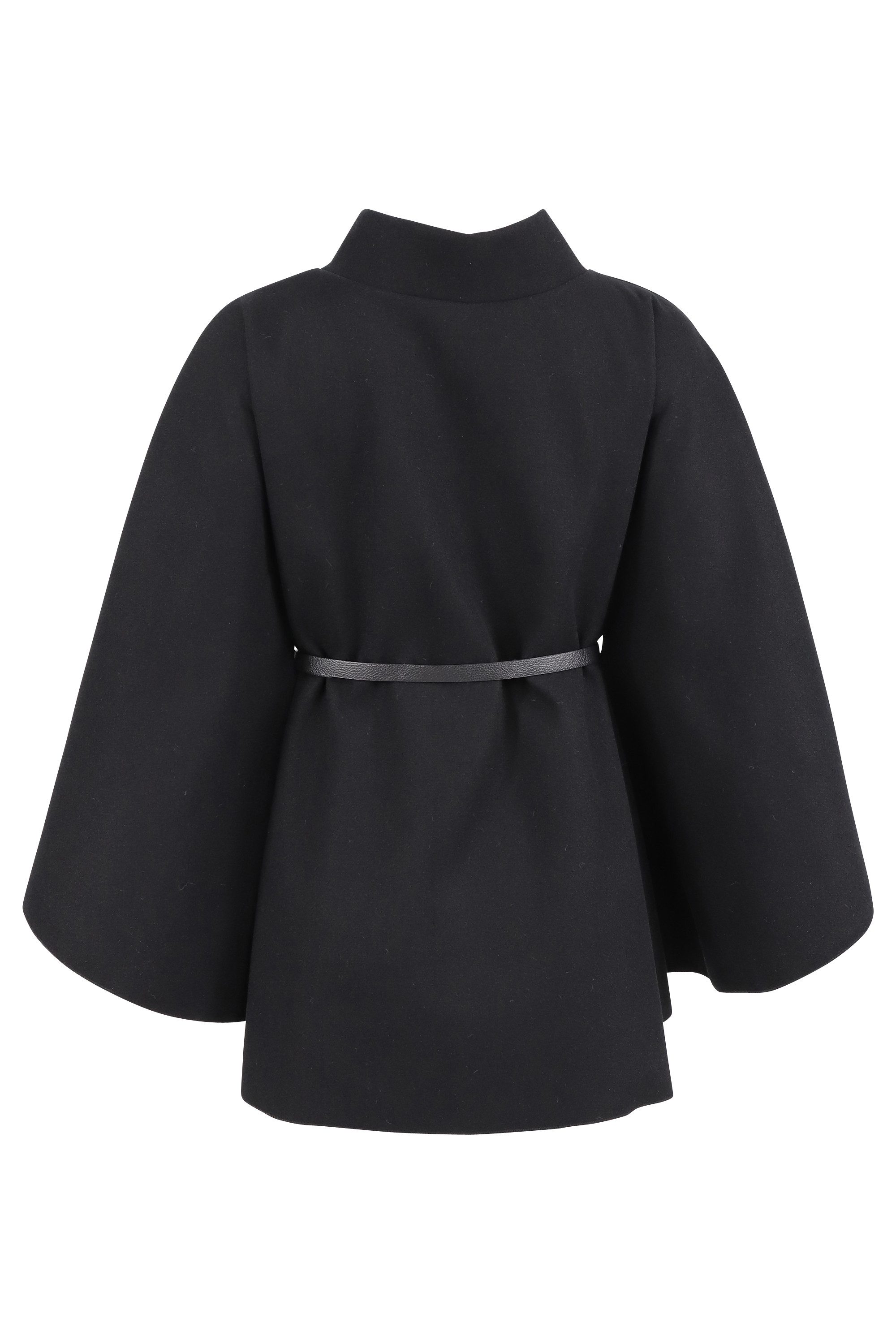 malito more than fashion Kurzmantel 4570 eleganter Cape-Poncho mit Gürtel E günstig online kaufen