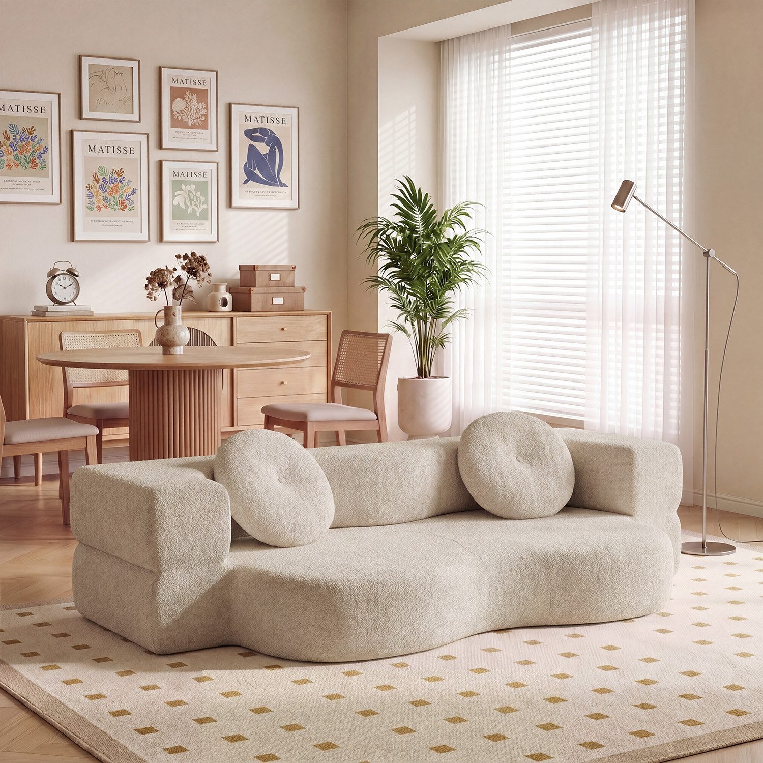 HOMALL Sofa Stilvolles Klappsofa, (Keine Montage erforderlich – ideal für Wohnzimmer, Lounge & Freizeitbereiche – zum Top-Preis)