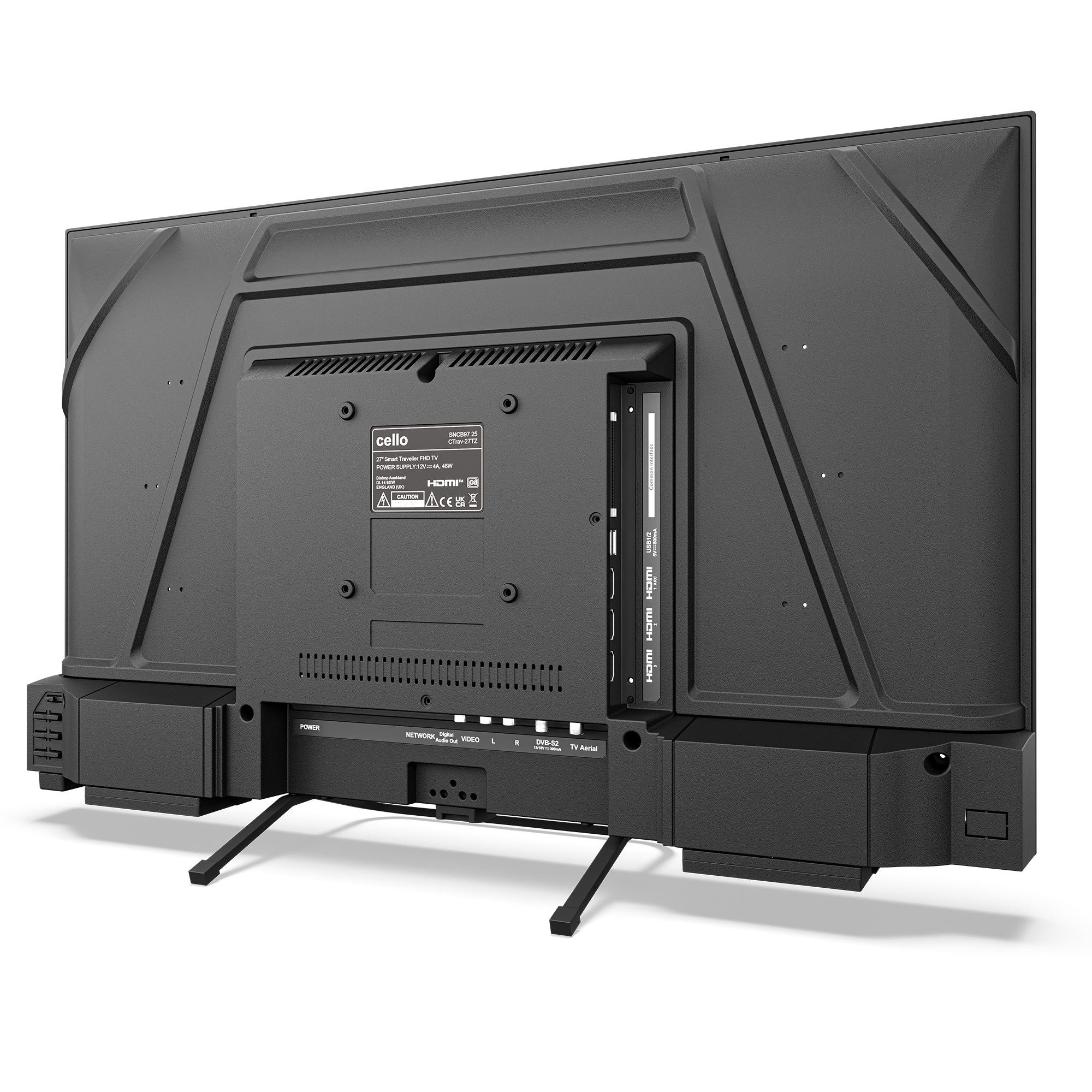 Cello CTrav-27TZ LED-Fernseher (68,5 cm/27 Zoll, Full HD, Smart‑TV, LAN, WLAN, Streaming‑Apps, Triple Tuner, Pitch Perfect Sound, Samsung Gaming Hub)