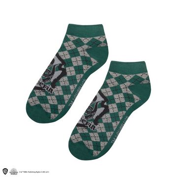 Cinereplicas Kostüm Slytherin Knöchelsocken 3er-Pack, Zauberhaft weiche Knöchelsocken für jeden waschechten Harry Potter F