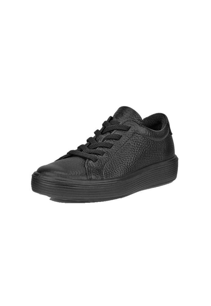 Soft 60 (ECCO Leder) schwarz Kinder Sneaker