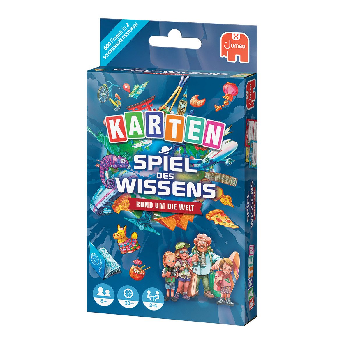 Jumbo Spiele Spiel Spiel des Wissens Rund um die Welt, Kartenspiel, Kartenspiel