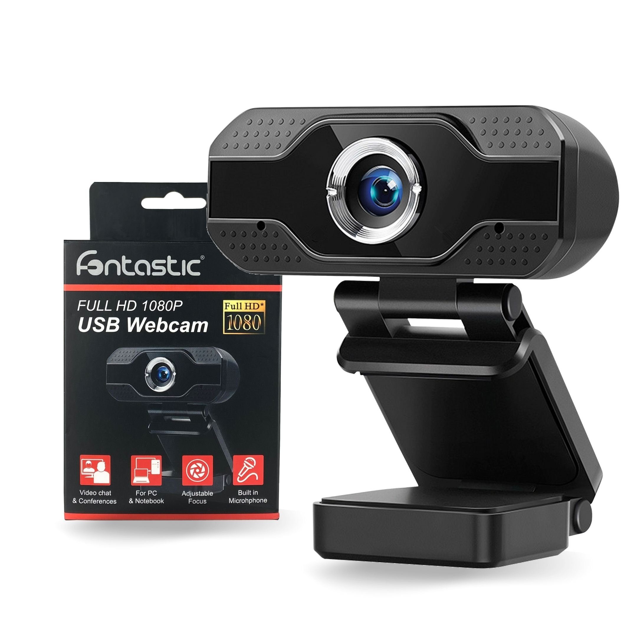 fontastic Webcam 1080P Full HD-Webcam