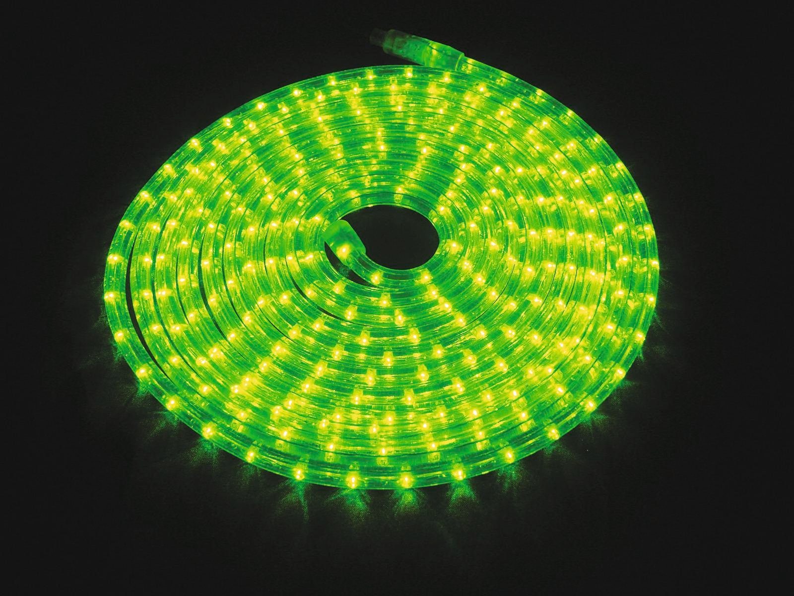 EUROLITE LED-Lichterschlauch EUROLITE RUBBERLIGHT 1,5m Schuko LED grün RL1-230V, Anschlußkabel