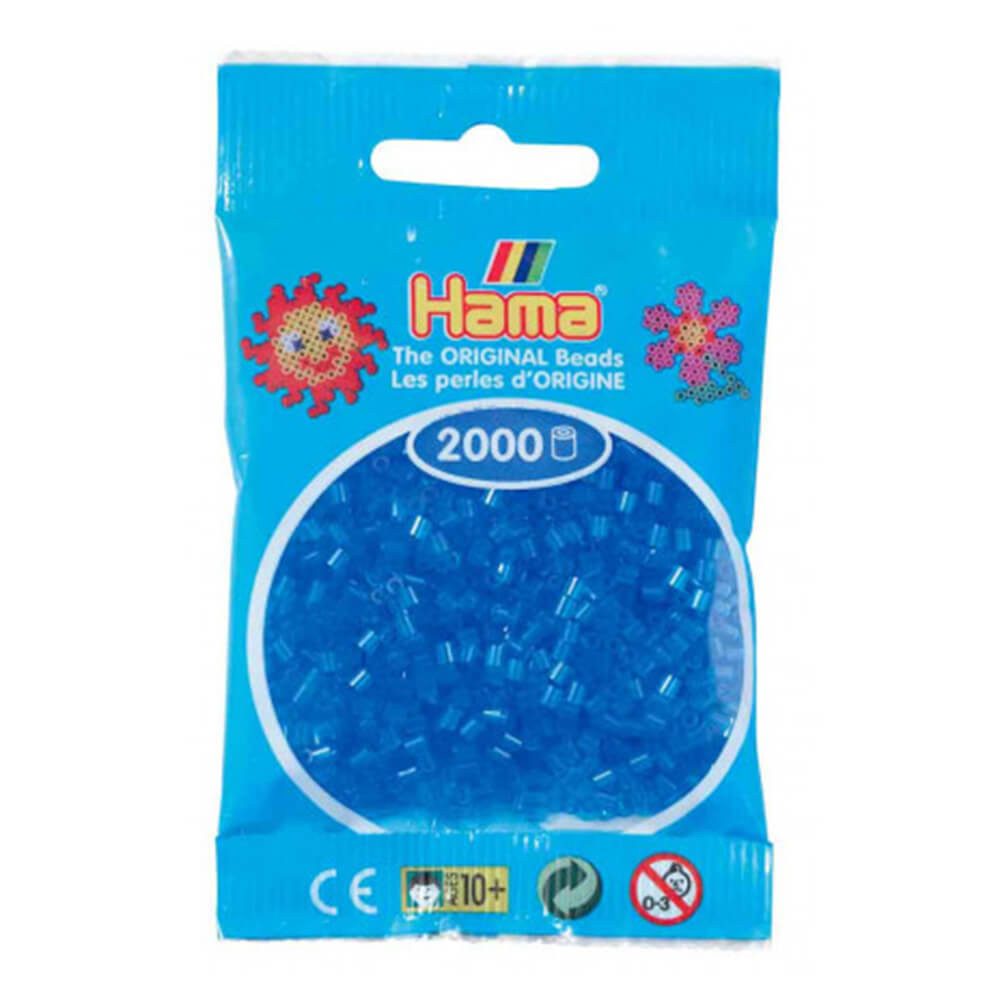 Hama Bügelperlen Hama Beutel mit 2000 Mini-Bügelperlen transparent