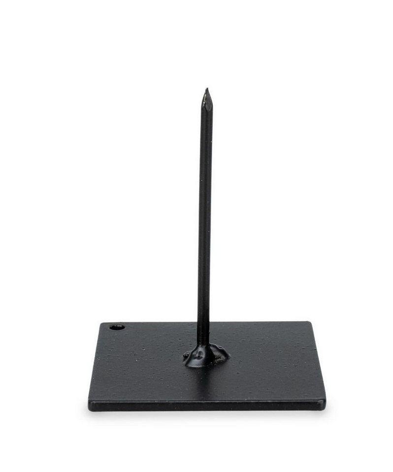 NaDeco Dekoobjekt Metallständer, Schwarz, 6 x 6 x 7,5 cm Skulpturensockel Vitrine