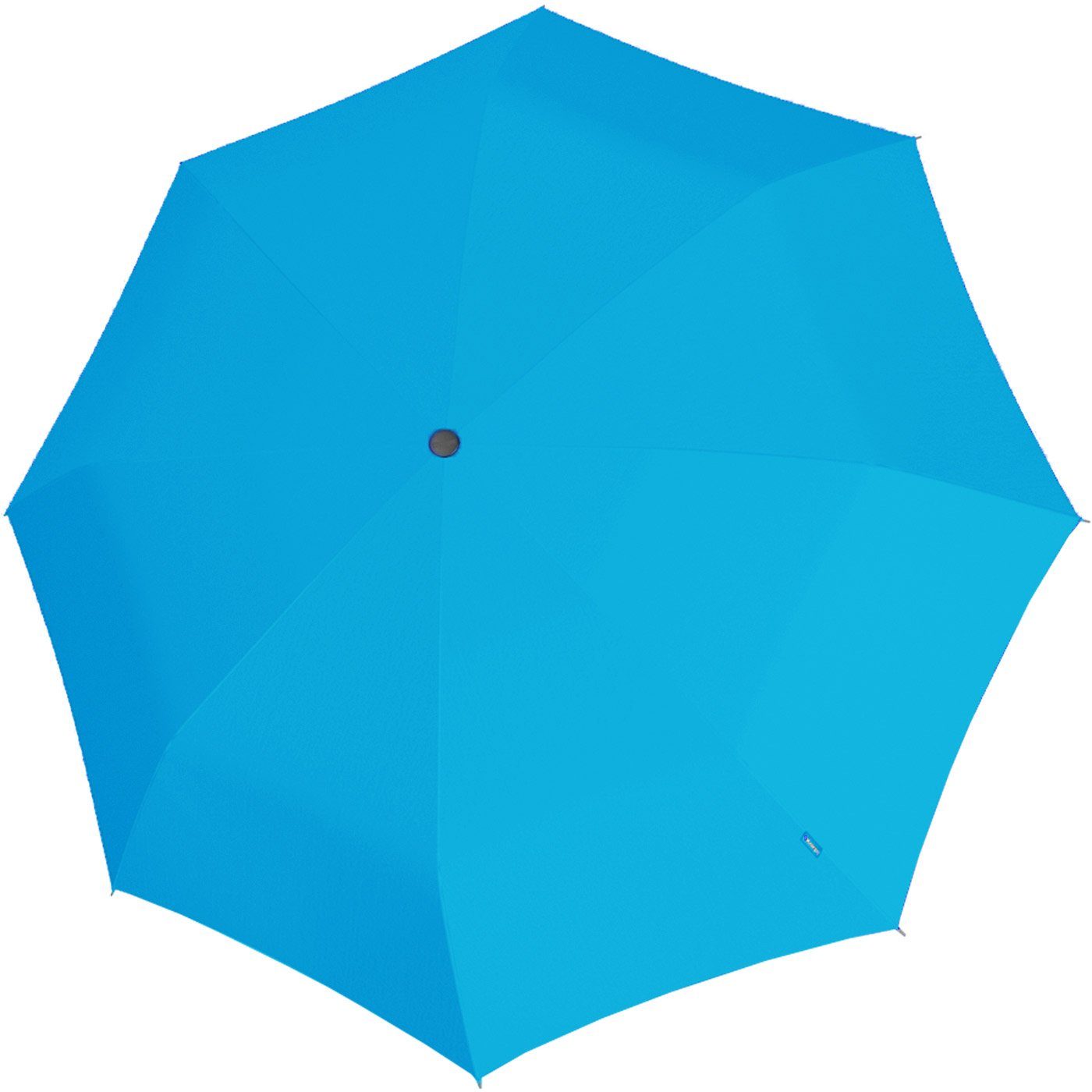 Duomatic für hellblau Handtasche mit Automatikschirm Taschenregenschirm Auf-Zu-Automatik, kleiner Knirps® die T.100