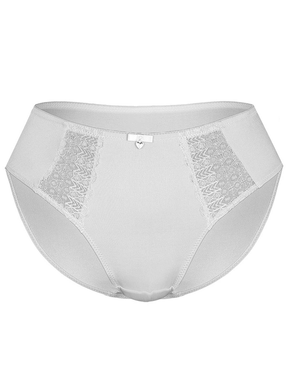 Slip (Stück, weiss Sassa Damen 1-St) Zwickel LOVELY Bikinislip SECRET