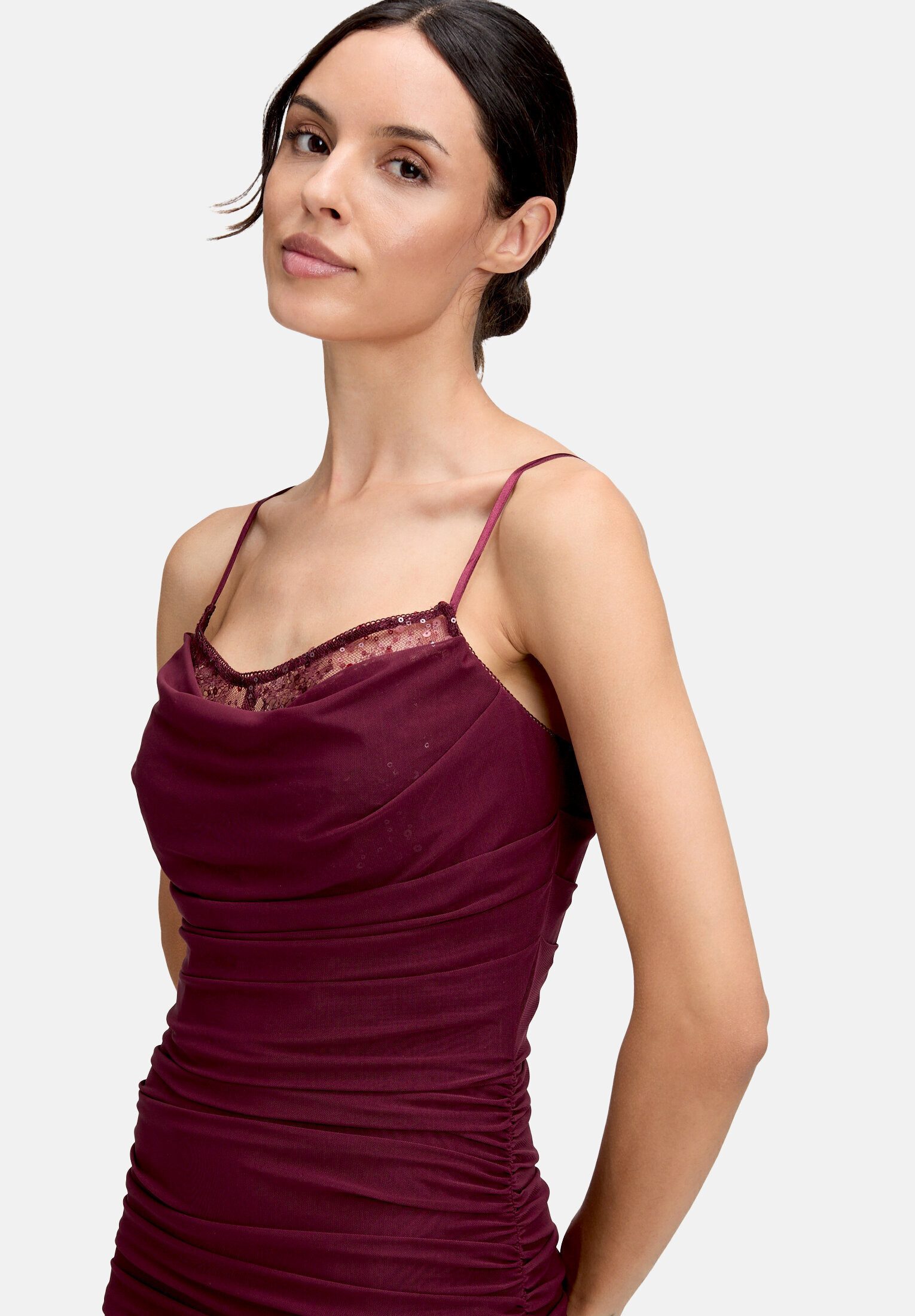 Vera Mont Abendkleid Damen mit Spitzeneinsatz