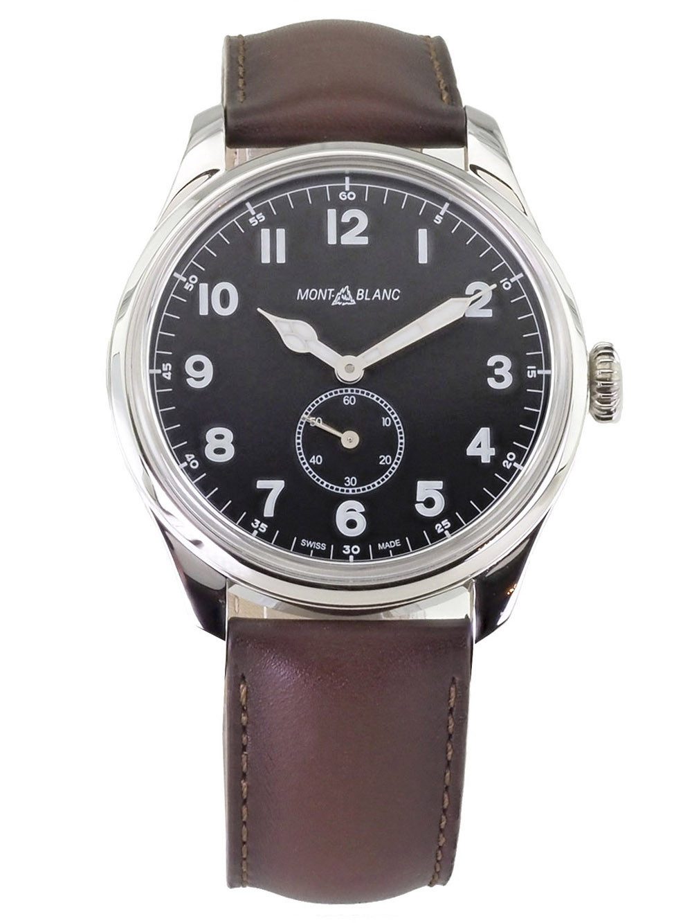 MONTBLANC Automatikuhr schweizer Herren Uhr 1858 Steel Collection MB115073 / 7389