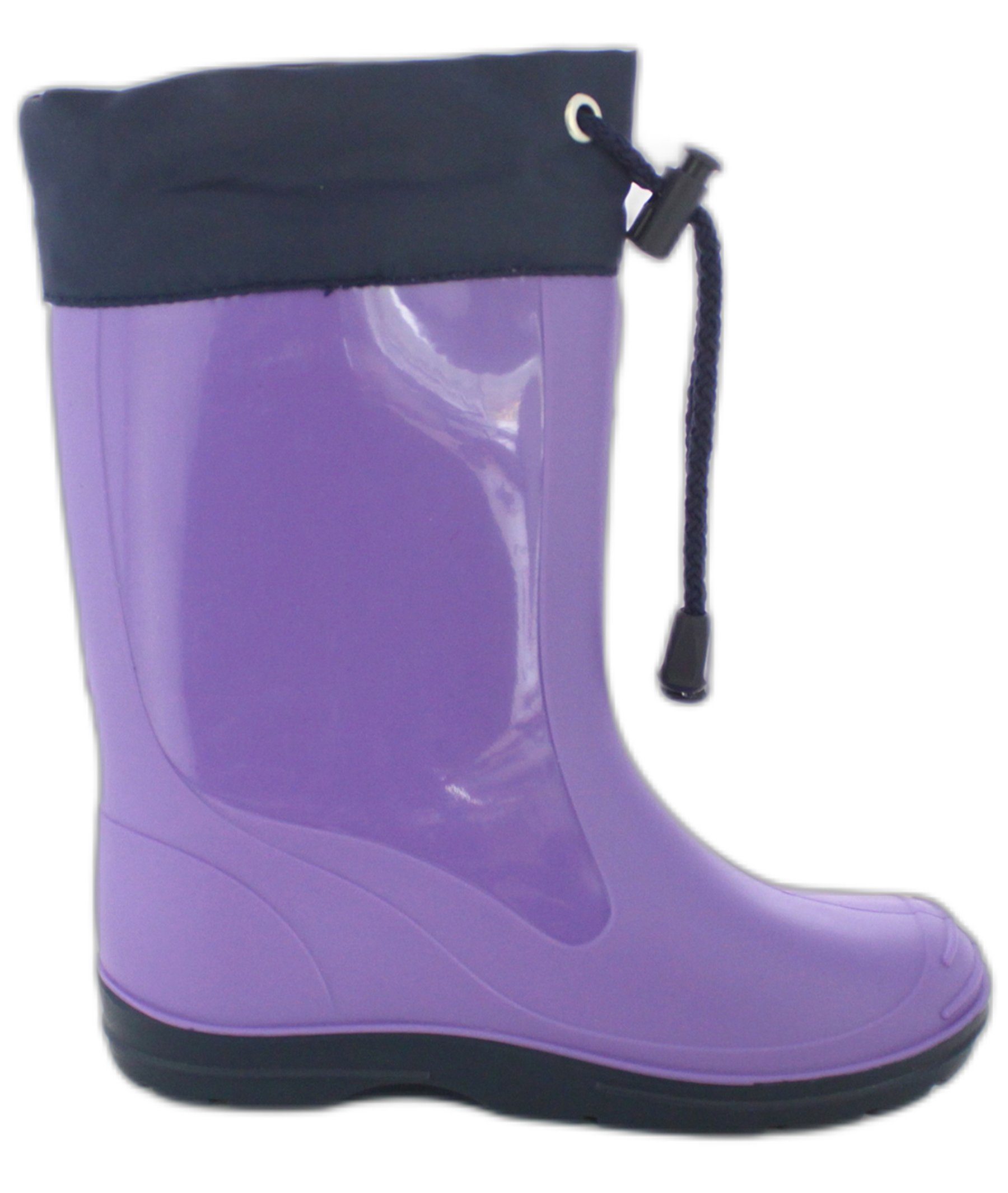 Beck Regenstiefel Fabella Gummistiefel (schmale Passform, wasserdicht, für trockene Füße bei Regen und Matschwetter) Trendfarbe lila, sehr robustes langlebiges  – Bild 4 von 5
