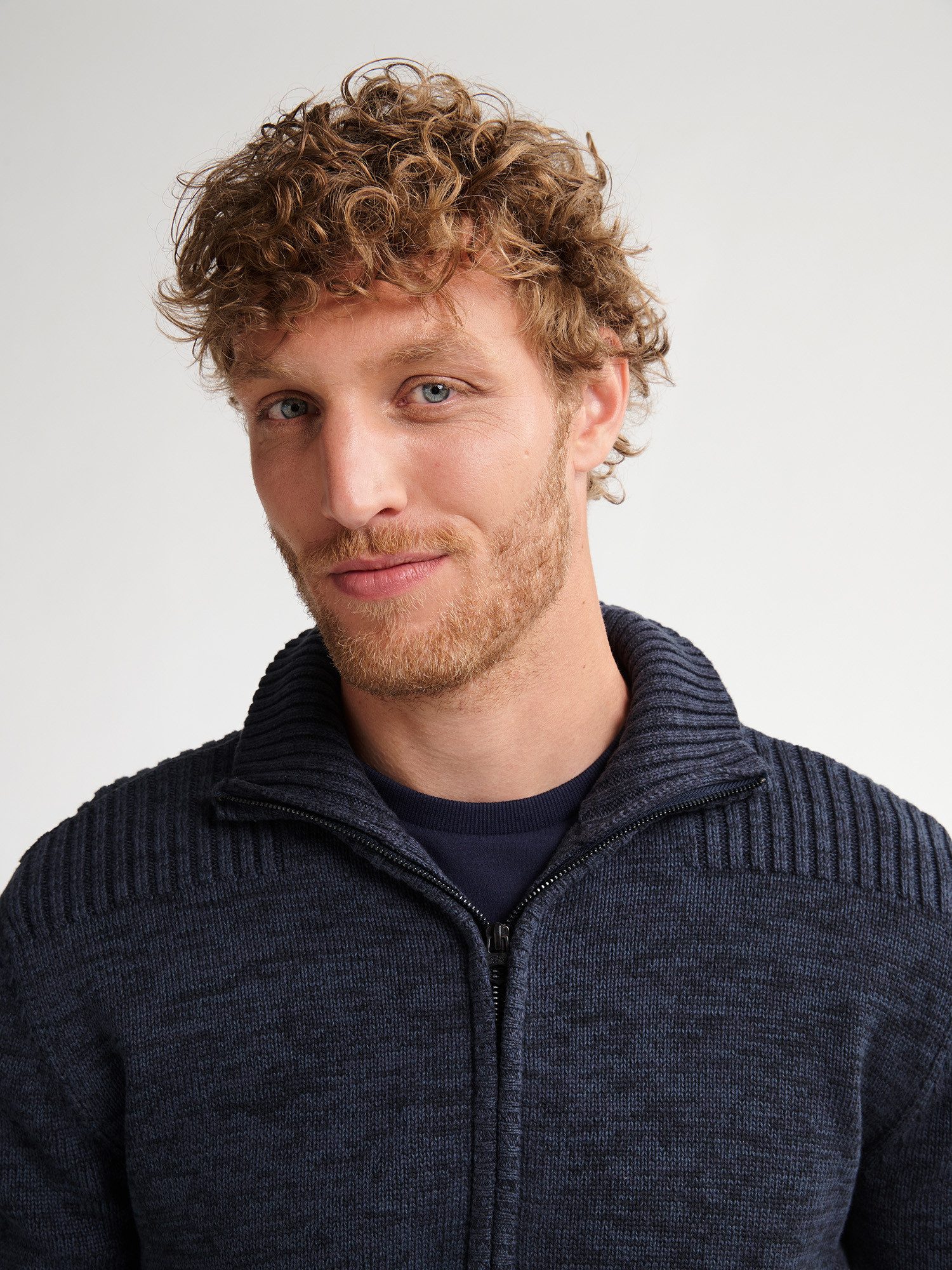 Petrol Industries Strickjacke mit Stehkragen