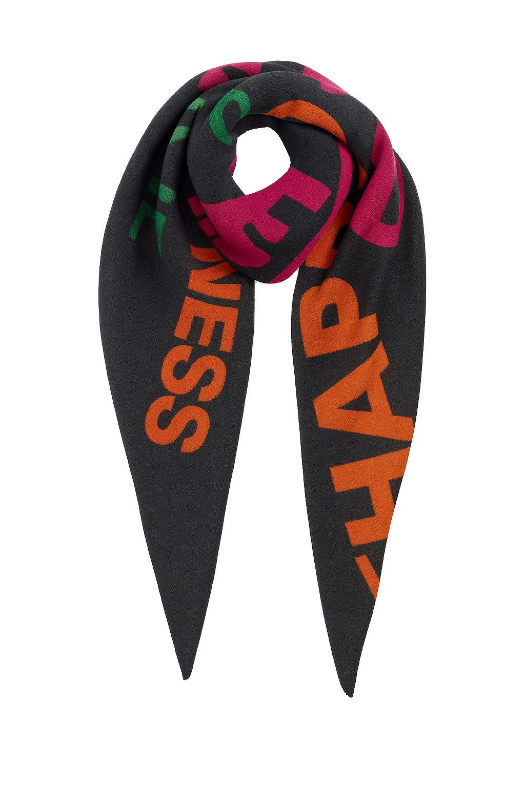 Faera Modeschal Positive Vibes Smiley, (1-St), 9431 in Schwarz