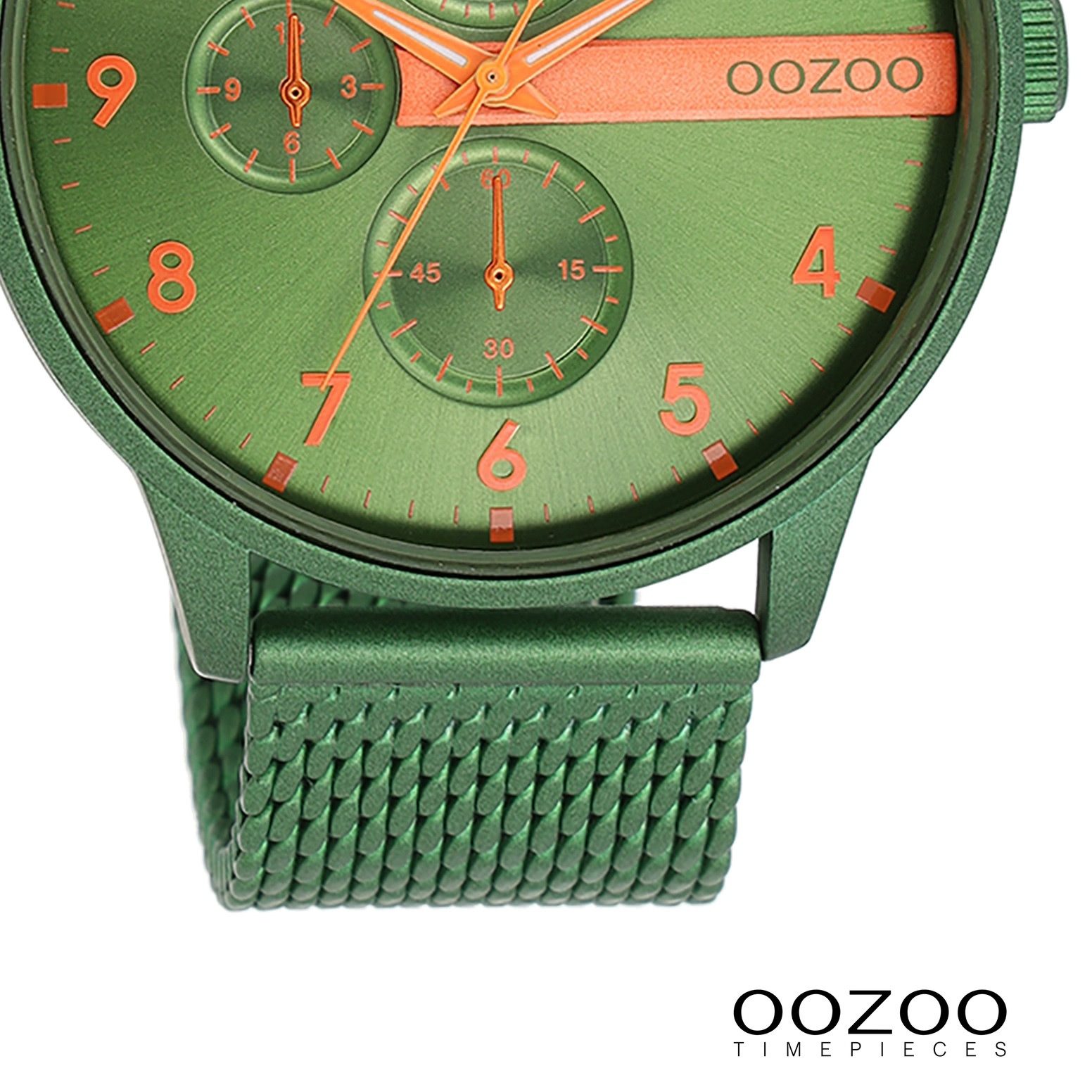 OOZOO Quarzuhr Oozoo Herren Armbanduhr Timepieces Analog, (Analoguhr), Herrenuhr rund, groß (ca. 45mm) Metallarmband, Fashion-Style