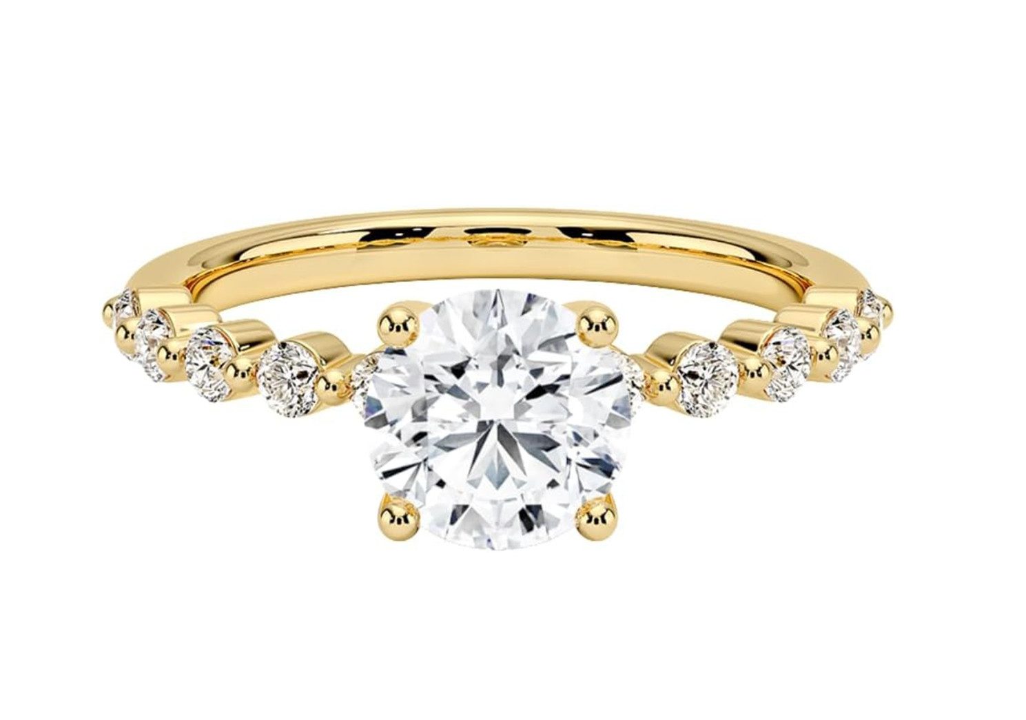 Jumpeak Verlobungsring Ring für den Heiratsantrag, 1.5-2ct,D,VS1,3EX, Verlobungsringe frau, Geschenk für frau,Liebes geschenk für sie, Hochzeitsgeschenk