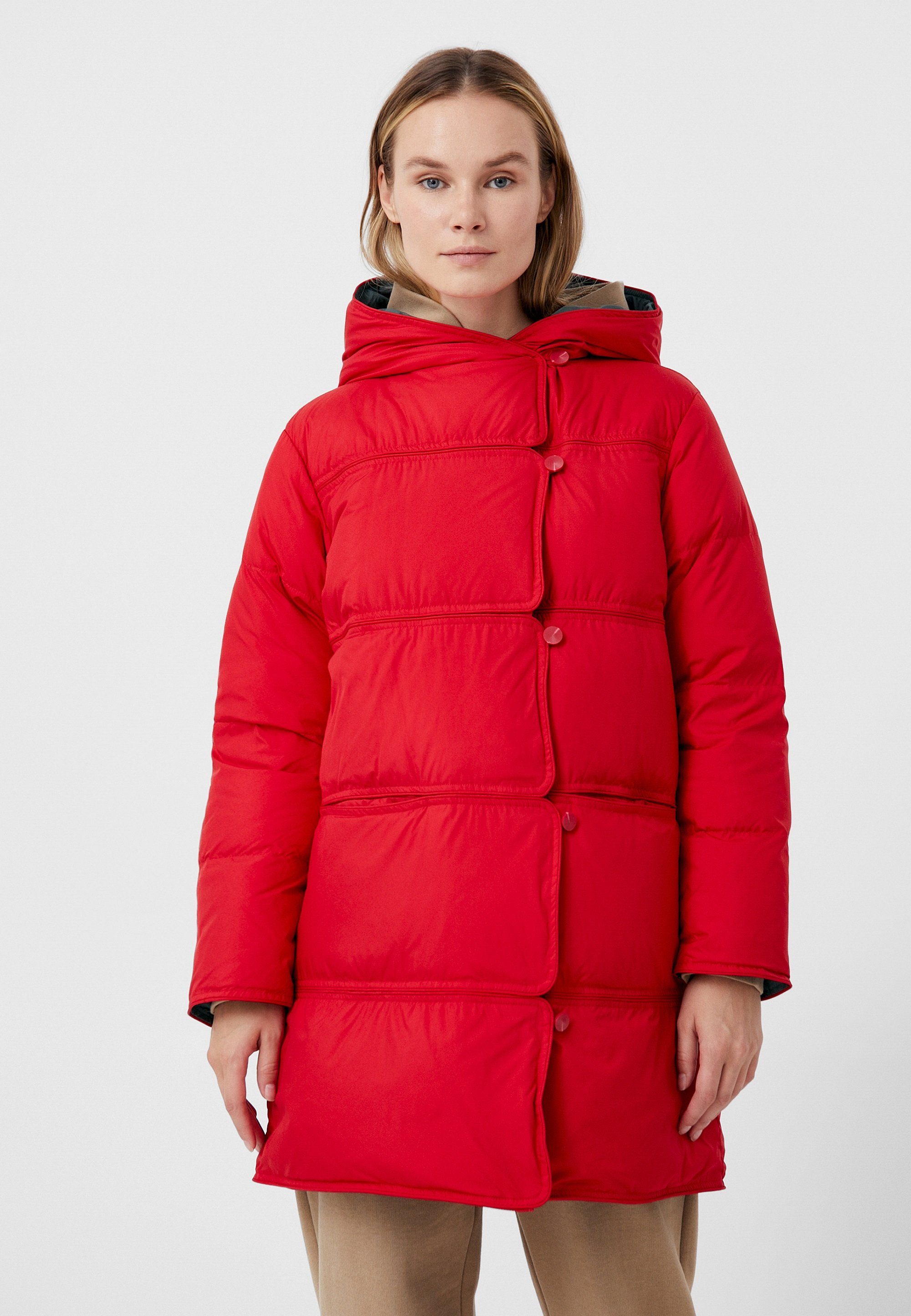 Finn Flare Daunenmantel Winter im wendbaren, zweifarbigen Design