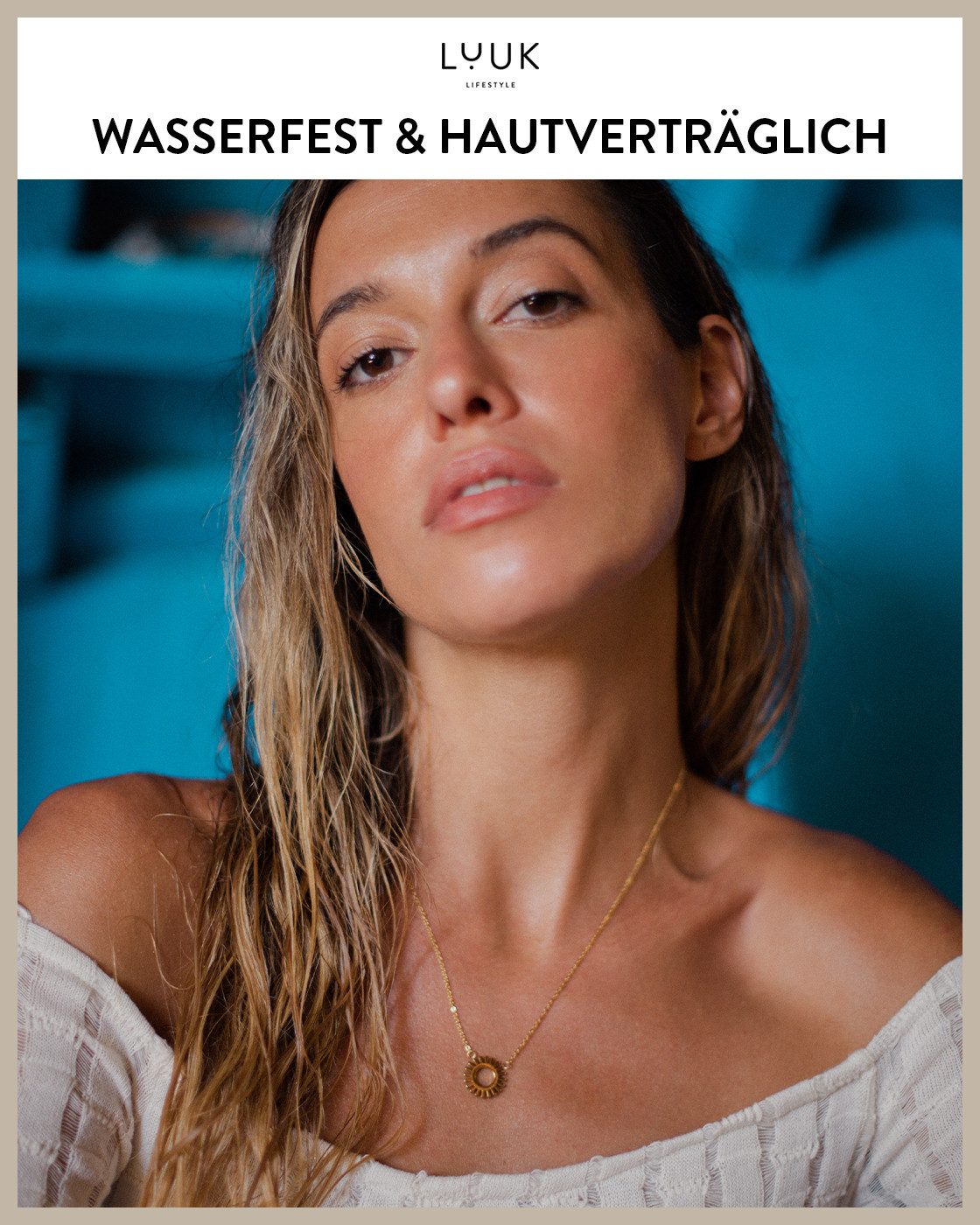 LUUK LIFESTYLE Kette mit Anhänger Sonnenkreis, günstig online kaufen