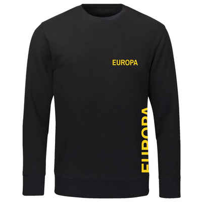 multifanshop Sweatshirt Europa - Brust & Seite - Pullover