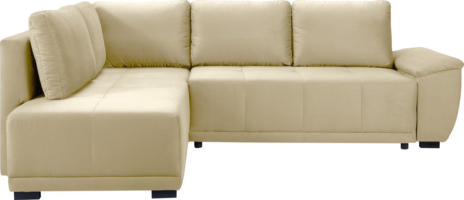Schlaffunktion - Bettkasten, Rückenkissen & sofa inkl. beidseitig, mane Ecksofa, 5 fashion exxpo
