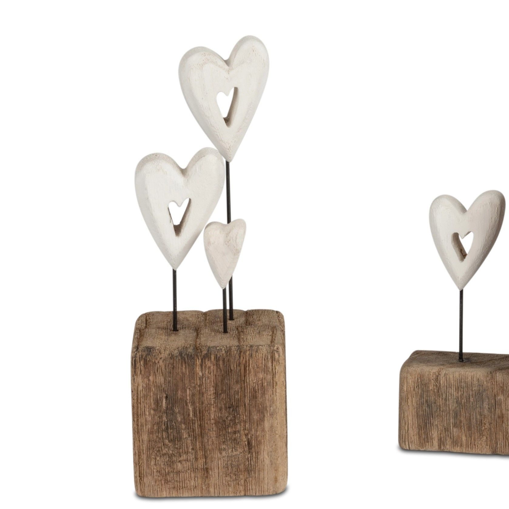 formano Dekofigur, Farbe: Braun, Motiv: Herzen günstig online kaufen