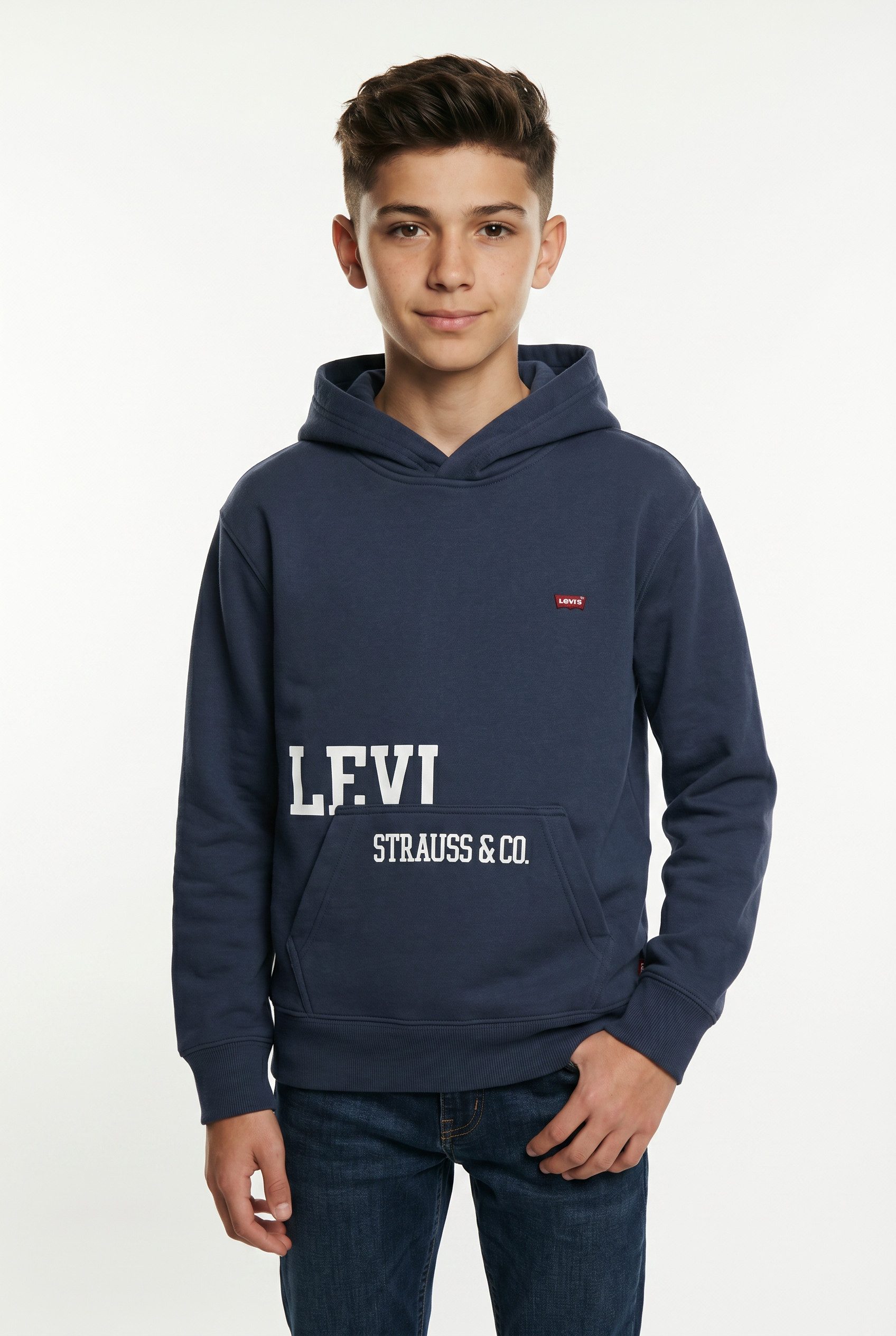 Levi's® Kids Kapuzensweatshirt LVB CUTOFF LEVI'S HOODIE mit Markenprint