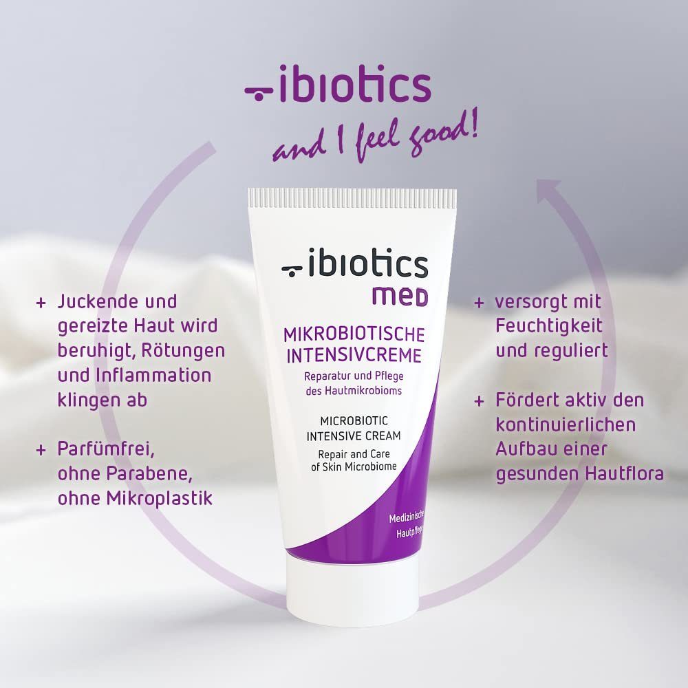 Ibiotics Hautcreme Ibiotics ab 50 bei Juckende Hilfe klingen wird Haut gereizte Rötungen und beruhigt, Intensivcreme - Mikrobiotische Neurodermitis, ml