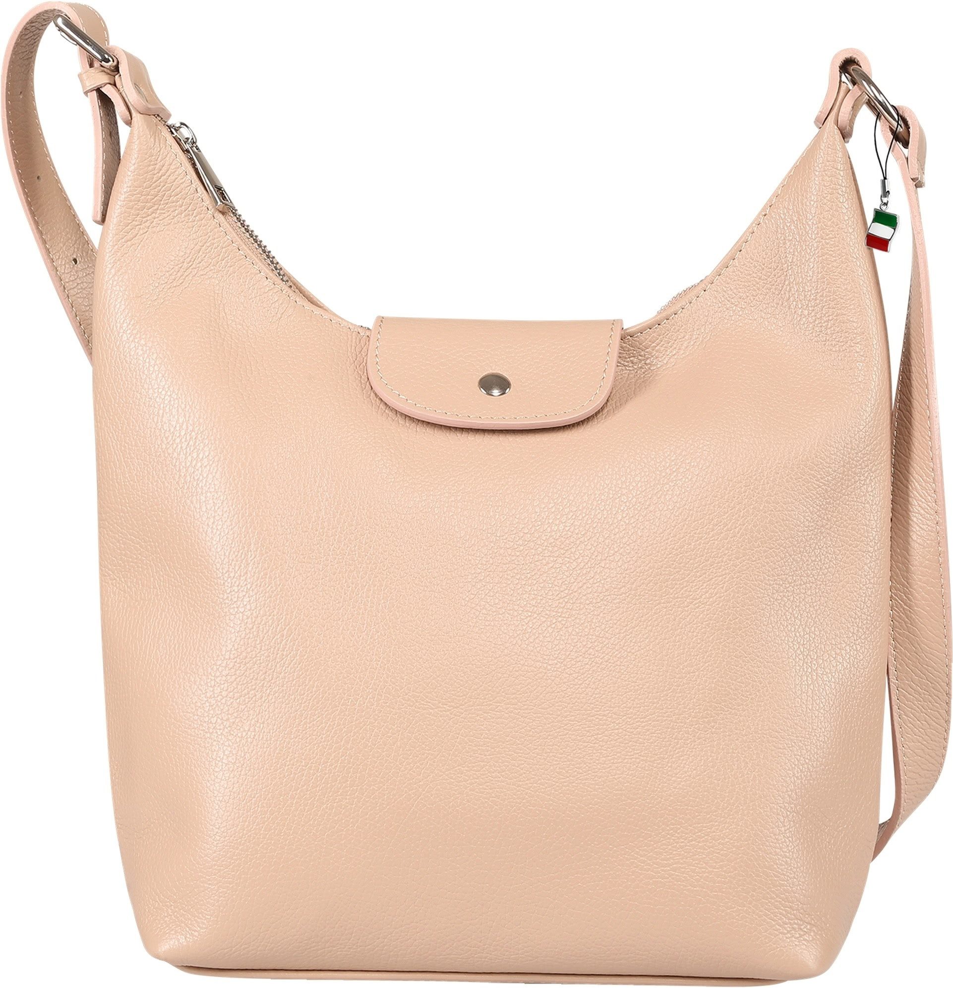 FLORENCE Umhängetasche Florence Damen Umhängetasche Leder Tasche (Umhängetasche), Damen Umhängetasche Leder, altrosa ca. 32cm x 30cm hoch