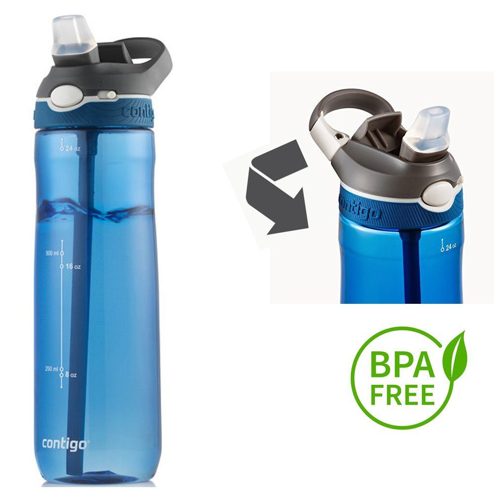CONTIGO Isolierflasche Contigo Trinkflasche Ashland Sport Fitness Flasche -  720ml - blau