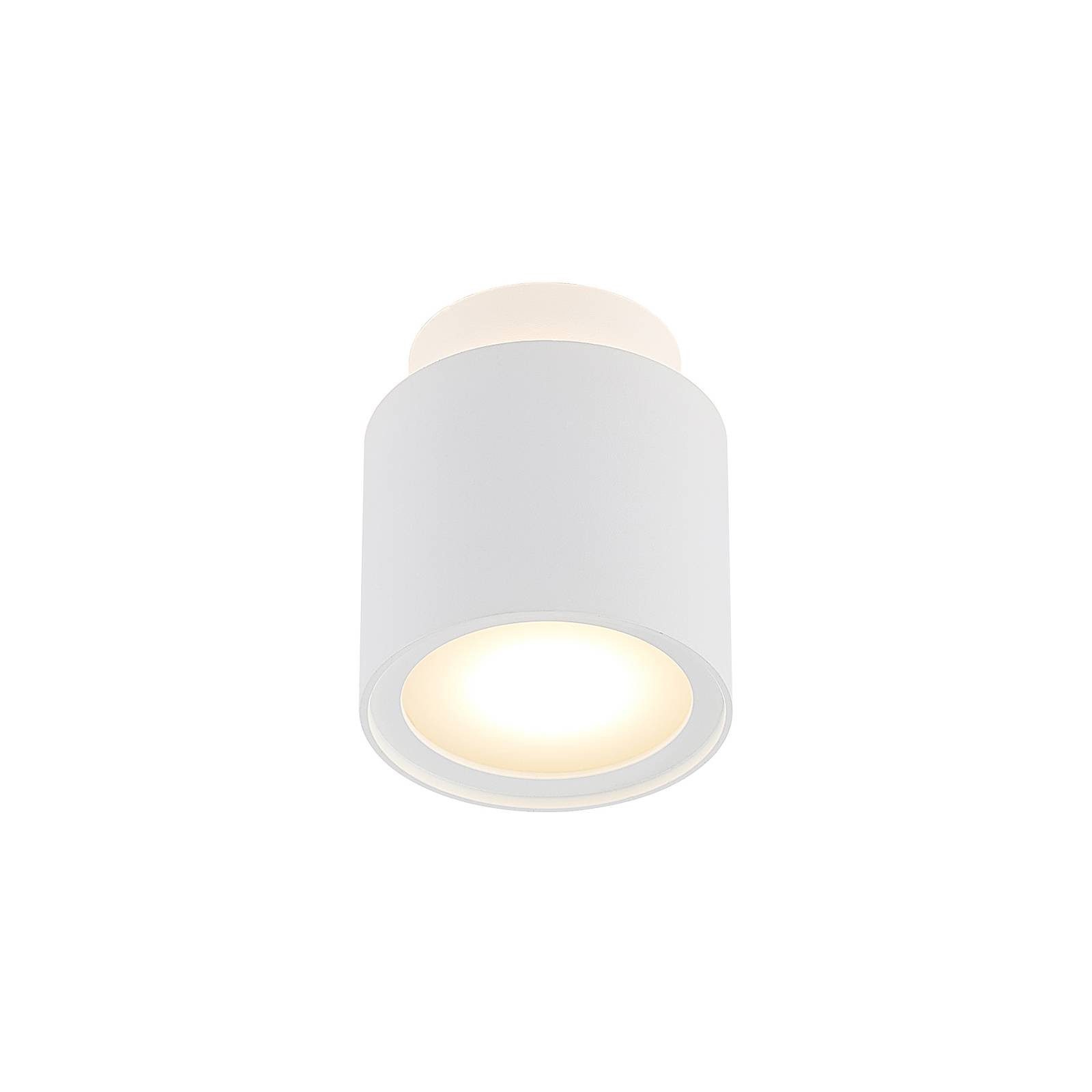 Arcchio Strahler Walisa, Modern, Aluminium, Glas, weiß RAL 9003, 2 flammig, GU10, Deckenlampe