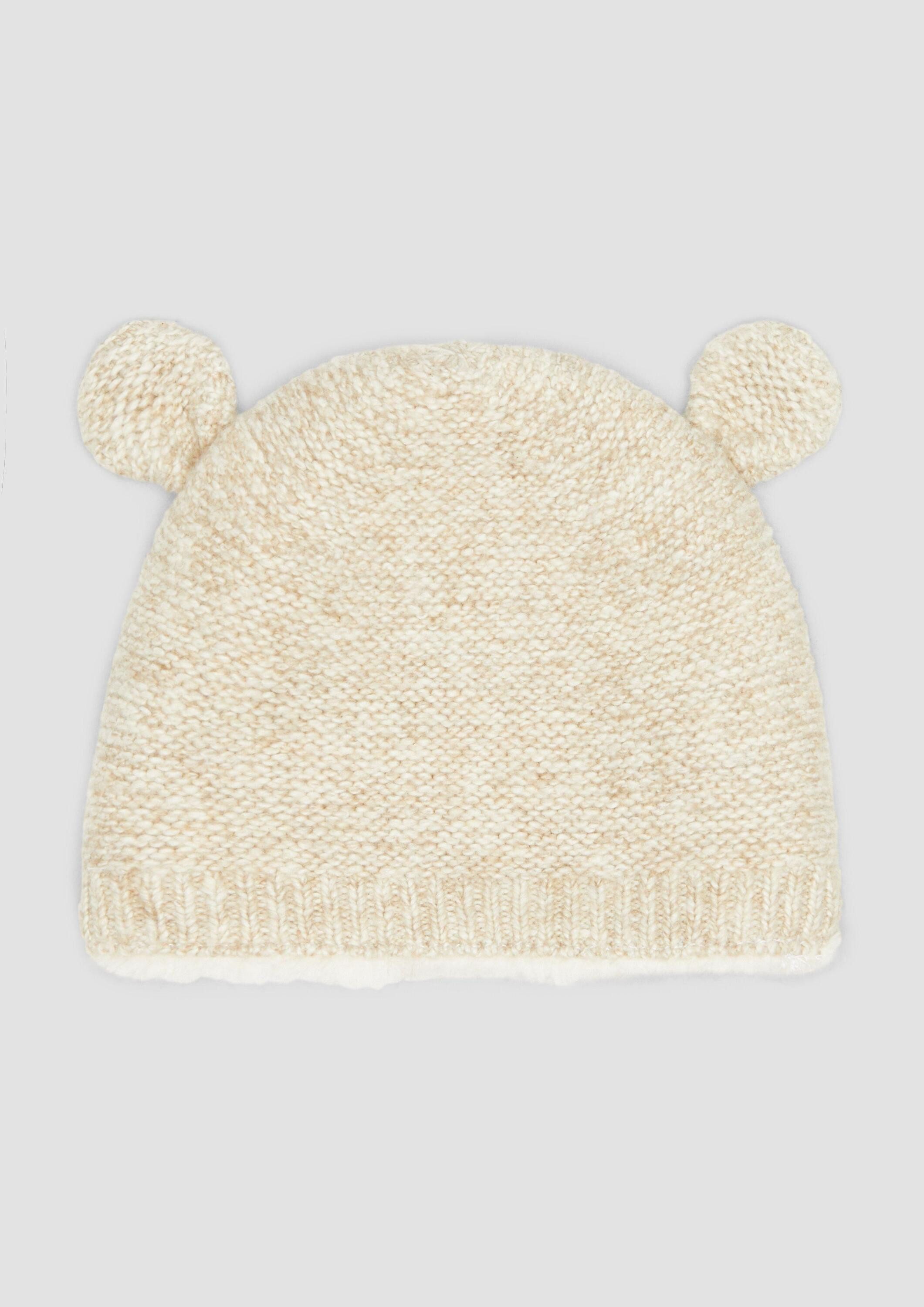 Sterntaler Strickmütze Puschel, Cappellopello Bimba 0-24, Ecru, 39