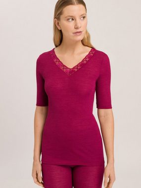Hanro V-Shirt Woolen Lace