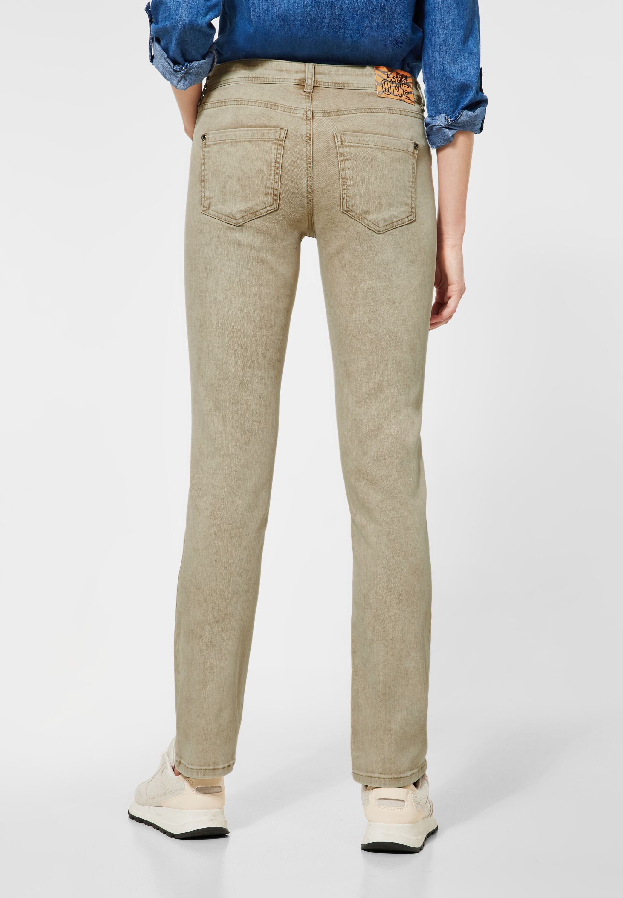 Middle 5-Pocket-Style, Comfort-fit-Jeans STREET Waist, ONE Legs Straight