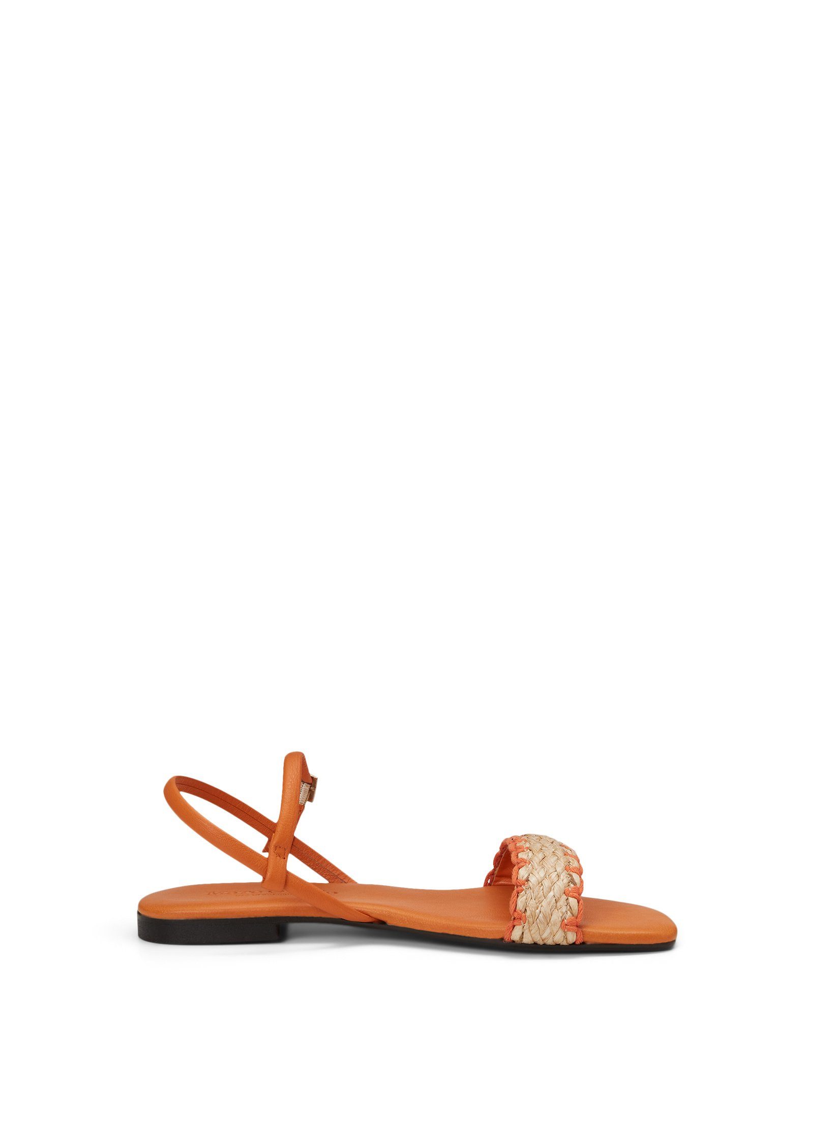 Raffiabast orange O'Polo mit Sandale Marc
