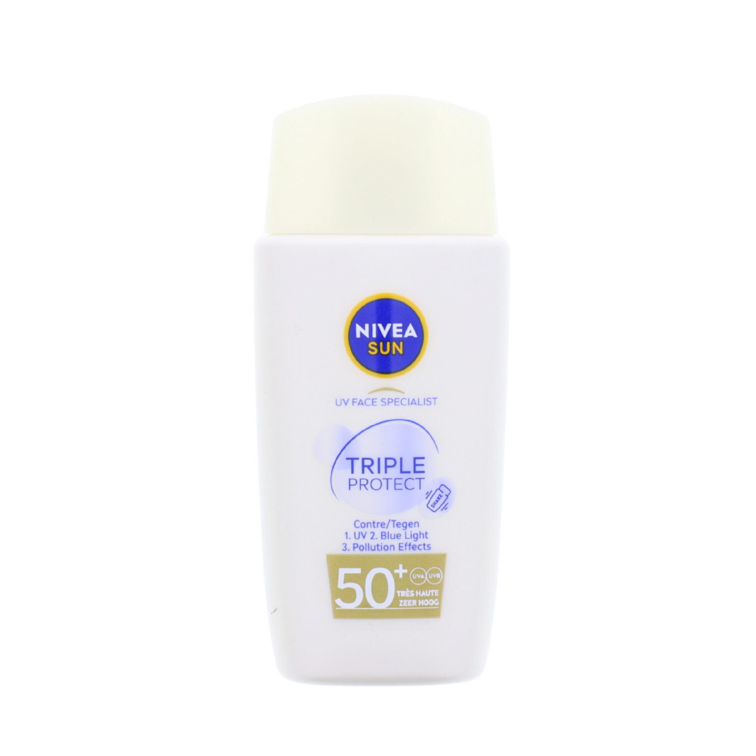Nivea Sonnenschutzlotion 3x NIVEA SUN Triple Protect LSF50+ tägliche Sonnenpflege mit Hyalurons