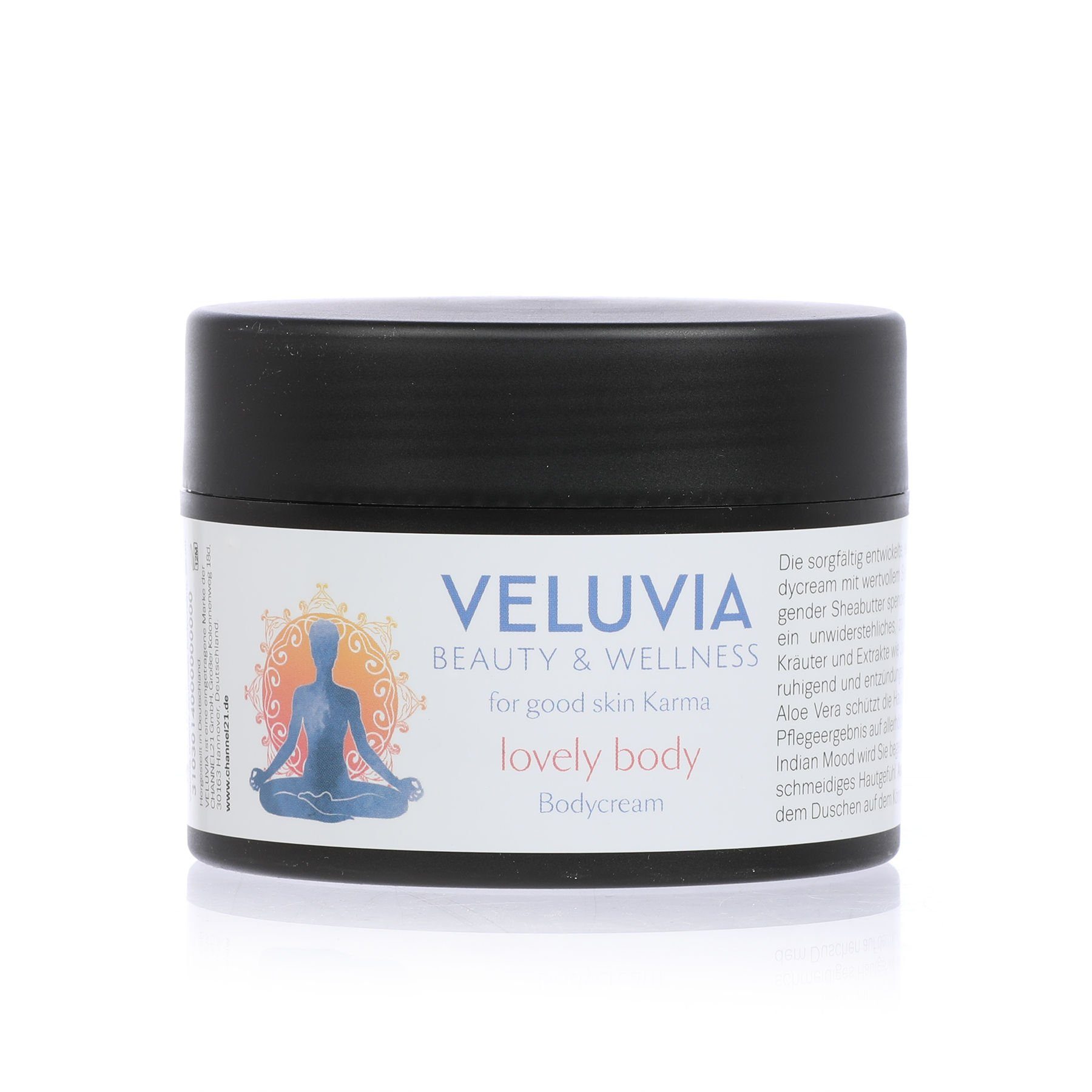 VELUVIA Beauty Körpercreme Veluvia Beauty Ayurveda Bodycream, 250 ml, mit original ayurvedischen Kräutern & wertvollen Pflegeextrakten