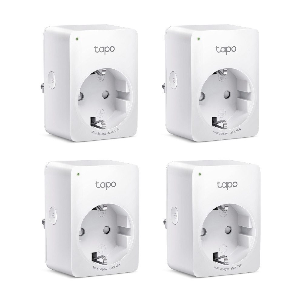 tp-link WLAN-Steckdose Tapo P110 Smart Wi-Fi Socket mit Energy Monitoring (4-Pack), max. 3680 W, 4-St.