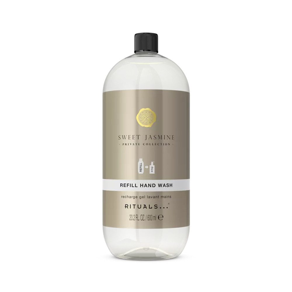 Rituals Flüssigseife Rituals Sweet Jasmine Handseife Nachfüllpackung 600 ml, 1-tlg., pH-hautneutrale, seifenfreie Formel mit Jasmin