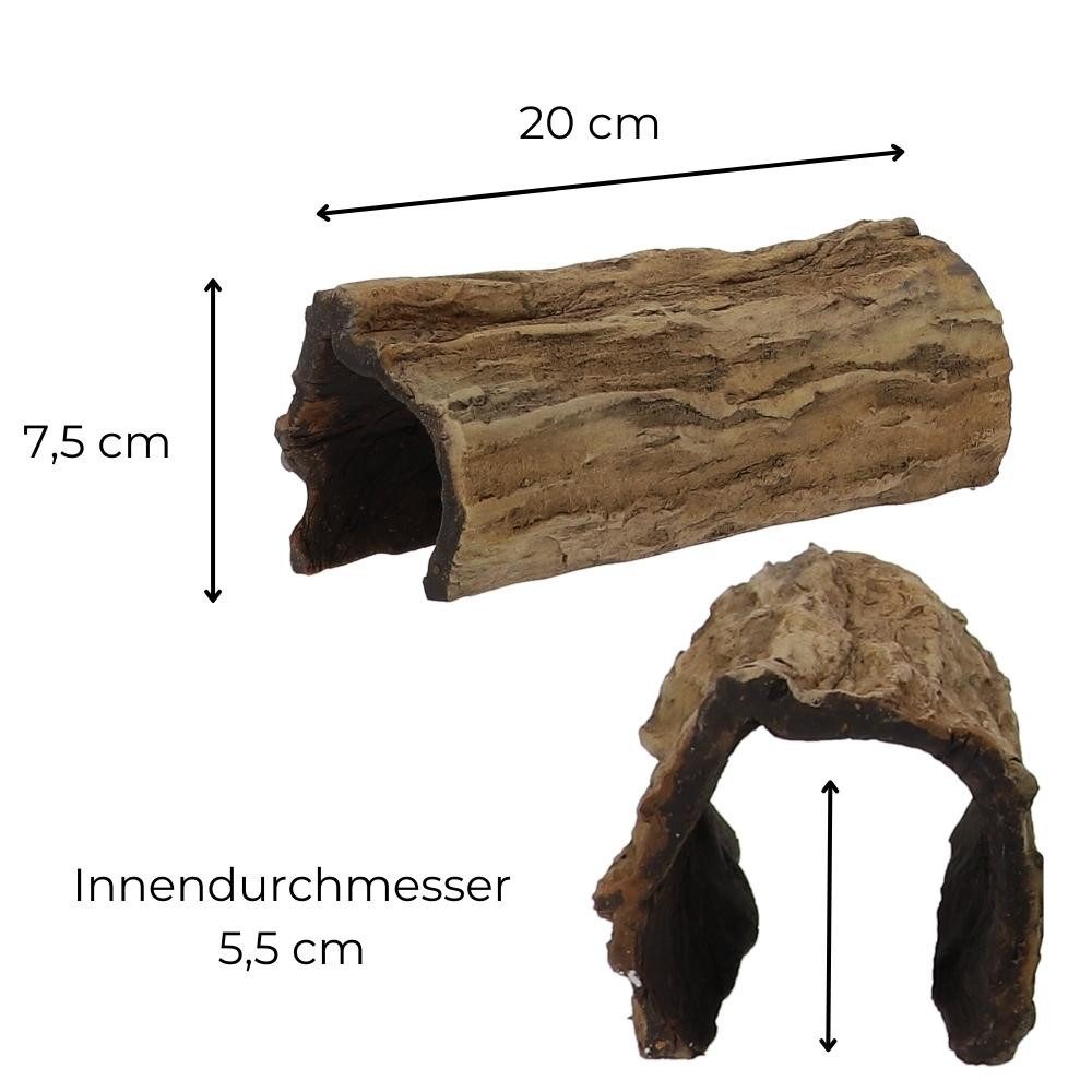 GarPet Aquariendeko Aquarium Deko Höhle Baumstamm Halbbogen Terrarium Deko fürs Aquarium
