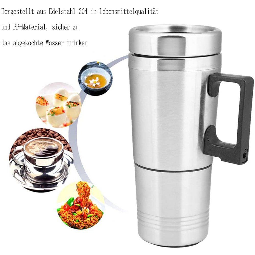 Wasserkocher Edelstahl Auto Tee Kaffee(12V) für GelldG Wasserkocher Reisewasserkocher
