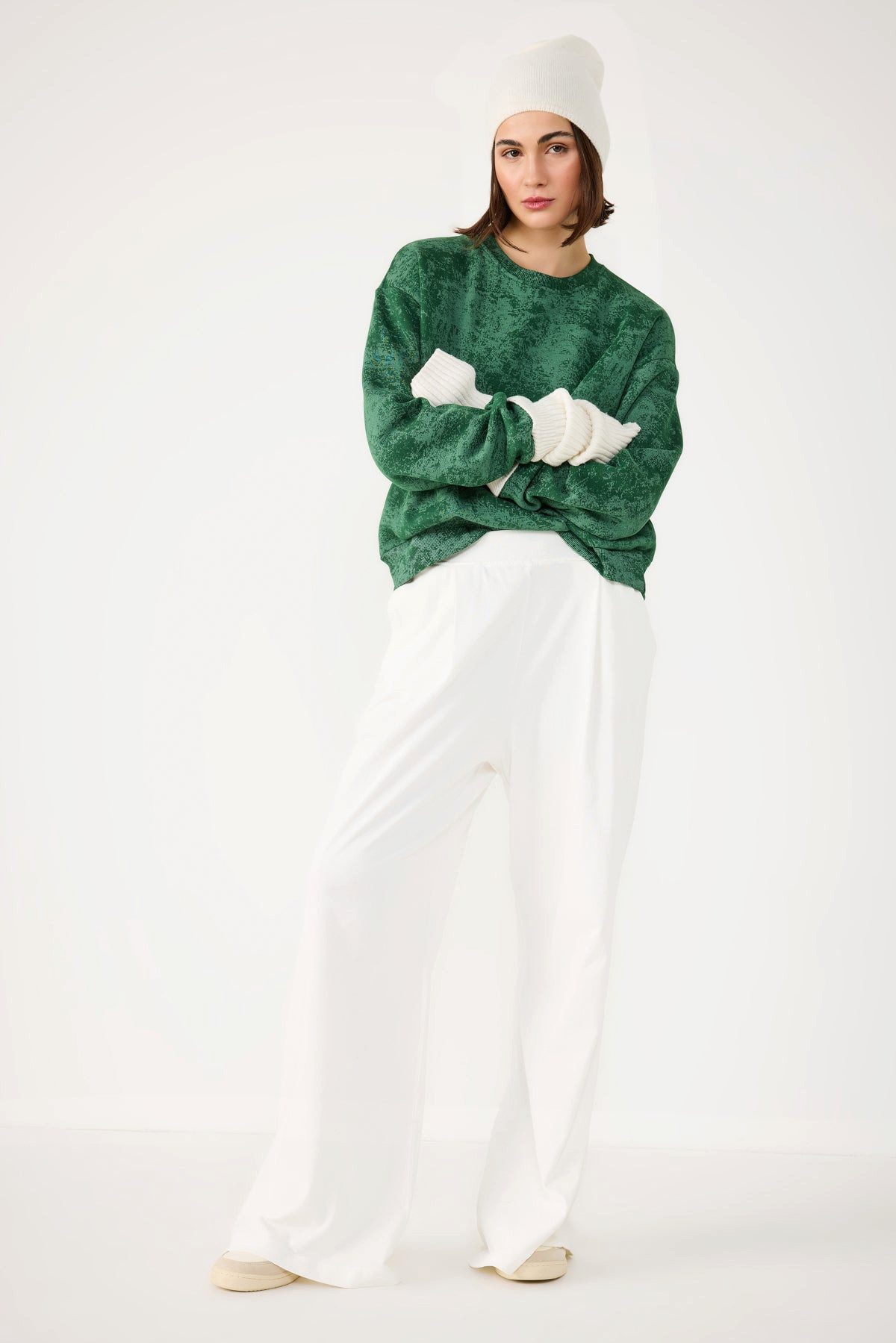 No Matter What Kapuzensweatshirt Sweatshirt mit Rundhalsausschnitt