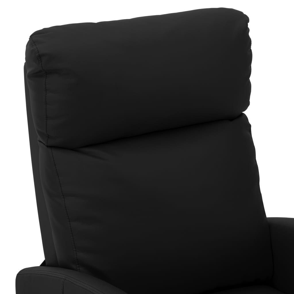 Kunstleder (1-St) Massagesessel Schwarz Massagesessel vidaXL