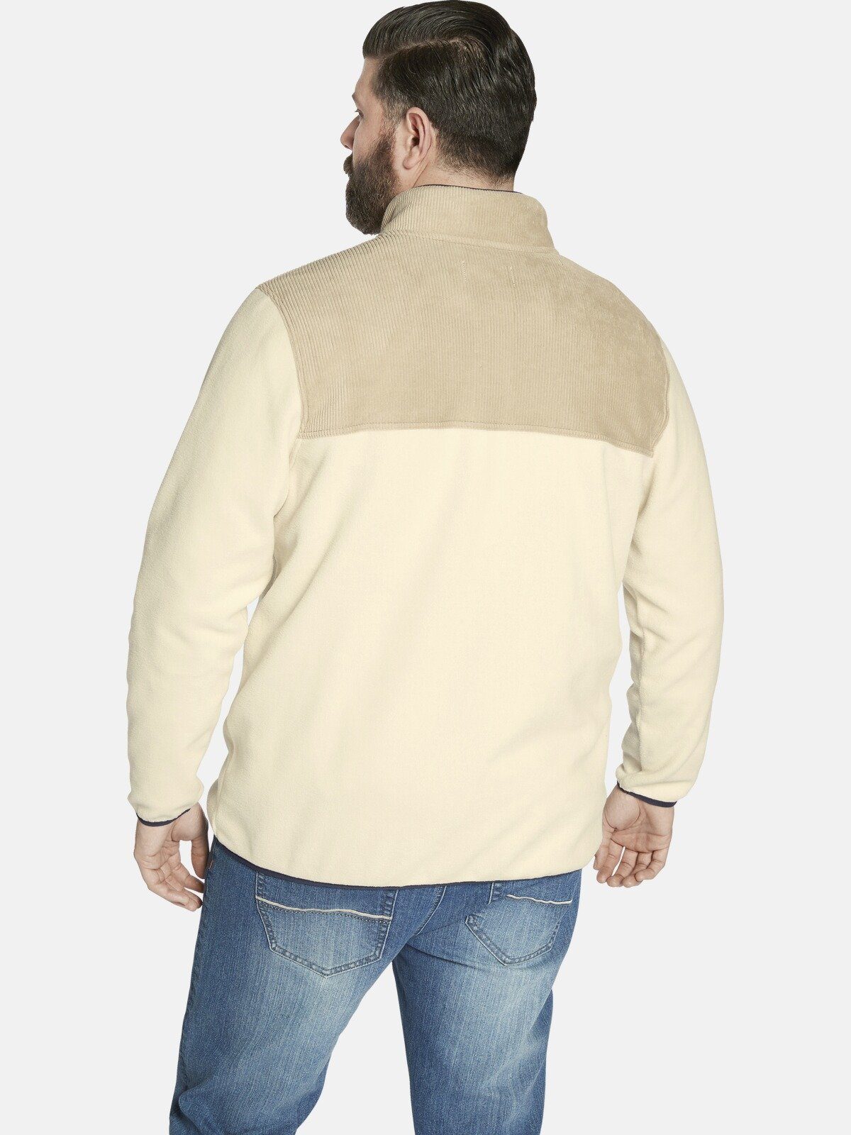 Charles Colby Fleecepullover DUKE DILLEN Details aus Cord günstig online kaufen