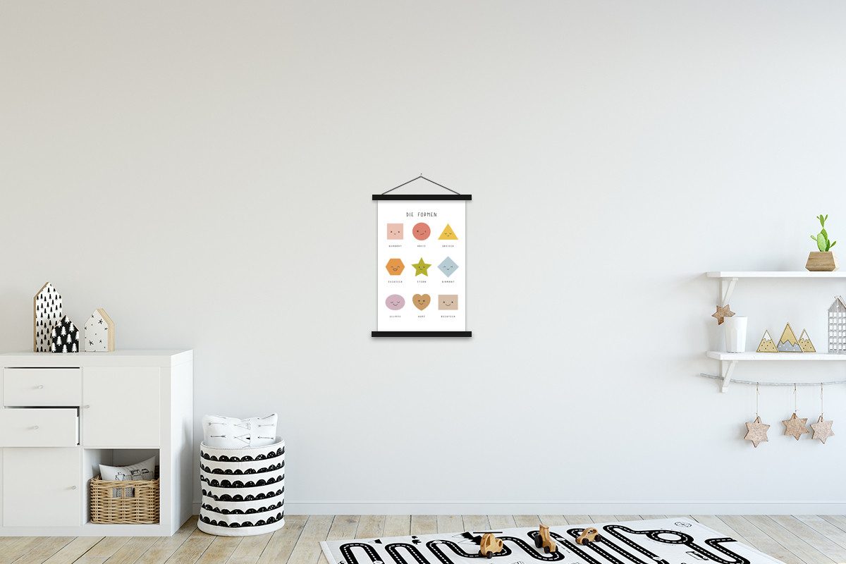 MuchoWow Poster Pädagogisch - Formen lernen günstig online kaufen