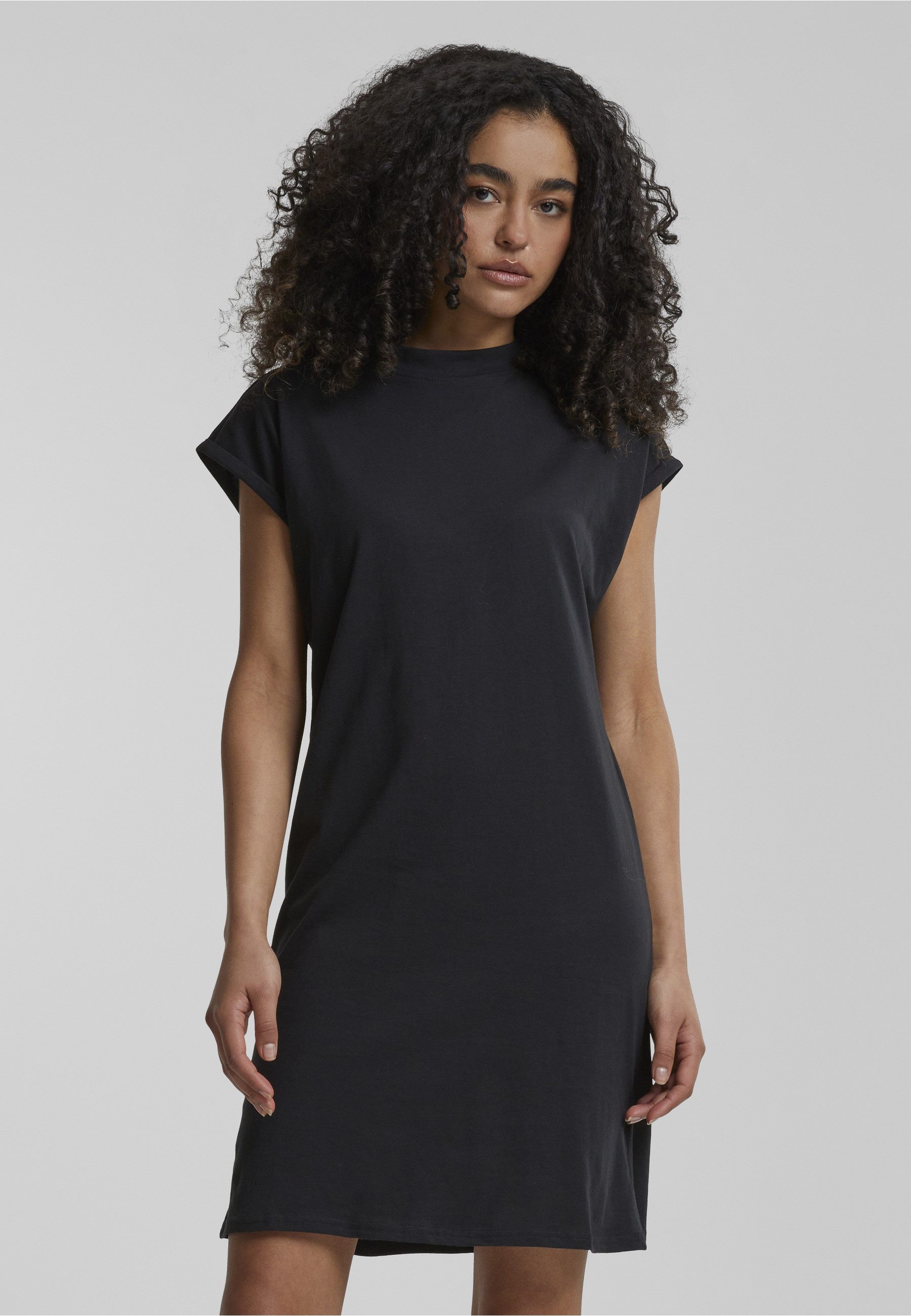 URBAN CLASSICS Shirtkleid Urban Classics Damen Ladies Turtle Extended Shoulder Dress (1-tlg) – Bild 3 von 5