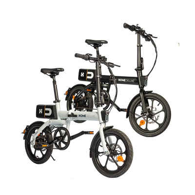 HOME DELUXE E-Bike E-Bike OPTIMUS, Automatikschaltung, inkl. abnehmbare Batterie - Ladezustandsanzeige I Citybike Klapprad