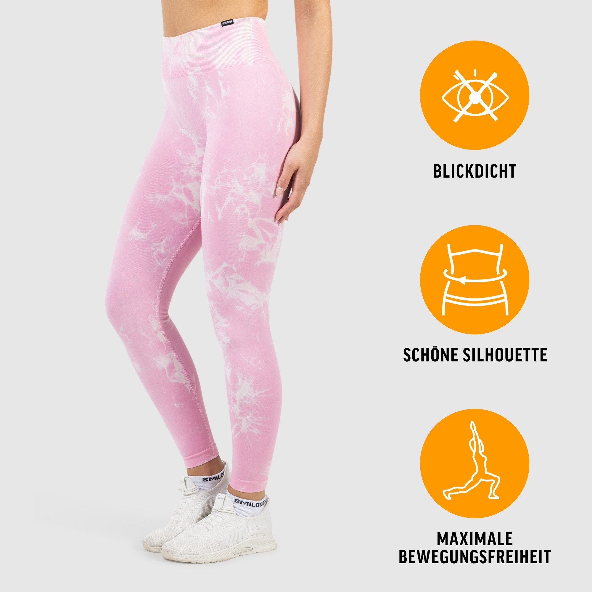 Smilodox Leggings Becci, Seamless High Waist Scrunch Sporthose, Batik-Effek günstig online kaufen