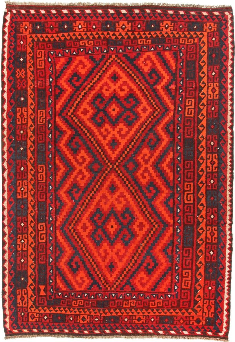 Orientteppich Kelim Afghan Antik 210x296 Handgewebter Orientteppich, Nain Trading, rechteckig, Höhe: 3 mm